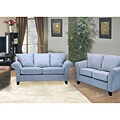Provence Sky Blue Flared Arm Sofa and Loveseat