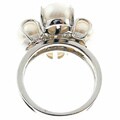 Sterling Silver Freshwater Pearl Flower Ring (7.5-8 mm)