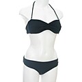 Salinas Lisos Solid Black Sweetheart Bandeau