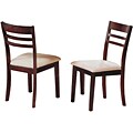 Genoa Cappuccino Wooden Side Chairs (Set of 2)