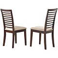 Milano Cappuccino Wooden Dining Chairs (Set of 2)