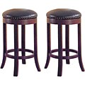 29-inch Swivel Cherry Wood Bar Stools (Set of 2)