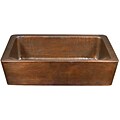 Solid Copper Hand Hammered Farm House Kitchen Sink