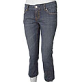 It Jeans Women's Dark Wash Fashion Capris