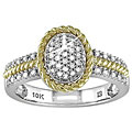 10k Two-tone Gold 1/5ct TDW Diamond Ring