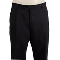 Palm Beach Men's Navy Blue Check Wool Slacks