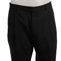 Palm Beach Men's Navy Beaded Stripe Wool Slacks