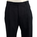 Palm Beach Men's Navy Micro-neat Wool Slacks