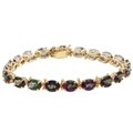 10k Yellow Gold Mystic Fire Topaz Bracelet
