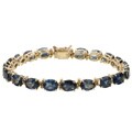 10k Yellow Gold London Blue Topaz Bracelet