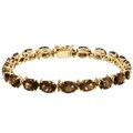 10k Yellow Gold Smokey Quartz Bracelet