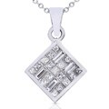 18k White Gold 4/5ct TDW Diamond Necklace (GH,VS)