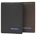 Nautica Men's Leather Gusseted Card Case Wallet