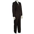 Famous NY Maker 1-button Tonal Stripe Pantsuit