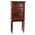 Small Mahogany Glass Cabinet