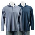 Oleg Cassini Men's Silk/ Cotton Ottoman Knit Polo Shirt
