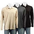 Oleg Cassini Men's Silk/ Cotton Jacquard Polo Shirt