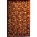 Hand-spun Treasured Red Wine Wool Rug (5' x 8')