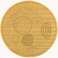 Resort Indoor/ Outdoor Polypropylene Rug (5'3 Round)