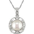 14k White Gold Freshwater Pearl Necklace (7-7.5 mm)