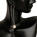 14k Yellow Gold South Sea Pearl Drop Earrings (11-12 mm)