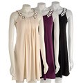 Laundry by Design Women's Pleated Sleeveless Dress