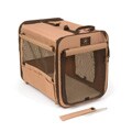 Bone Voyage Taupe Large Pup Tent Pet Carrier