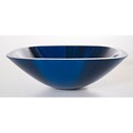 DeNovo Blue Prism Square Glass Vessel Sink