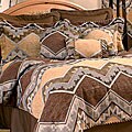 Barranca Brown 4-piece Comforter Set