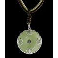Jade Silver Fortune Necklace (China)