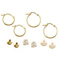14k Yellow Gold Assorted Children's Earring Set
