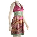 Lyndia Procanik Women's Mixed Print Halter Dress
