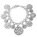 Italian Sterling Silver Wind Chimes Charm Bracelet