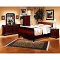 Louis Philippe 4-piece Cherry Bedroom Set