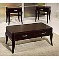 Manhattan Contemporary Espresso 3-piece Table Set