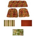 Outdoor UV Resistant Settee Cushions (Set of 3)