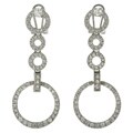 Charles Winston 'Spiral Bling' Sterling Silver CZ Earrings