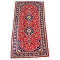 Persian Kashan Red/ Navy Rug (2'9 x 5'10)