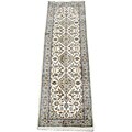Persian Kashan Ivory/ Beige Rug (2'8 x 10')