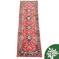 Persian Kashan Red/ Navy Rug (2'6 x 9'5)