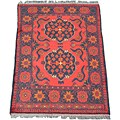 Afghan Khal Mohammadi Red Wool Rug (2'9 x 4')