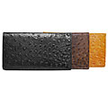 BT Ostritch Print Leather Checkbook Wallet