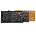 BT Croc Print Leather Checkbook Wallet