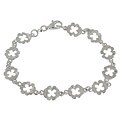 Sterling Silver Four-leaf Clover Bracelet