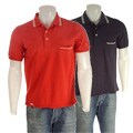 Vigoss Men's White Trim Polo Shirt