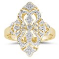 10K Yellow Gold Diamond Cocktail Ring