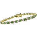 Goldplated Sterling Silver Emerald Bracelet