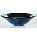 DeNovo Blue Illuminocity Glass Vessel Sink