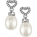 14k Gold FW Pearl and 1/10ct TDW Diamond Earrings (7-8 mm)