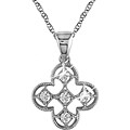10k White Gold 1/6ct TDW Diamond Necklace